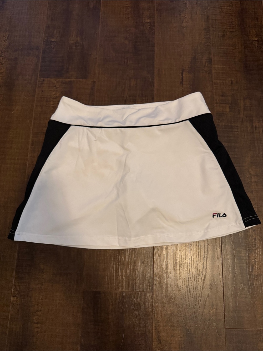 Fila White and Black Athletic Mini Skort